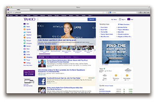 図-1 Yahoo.comのトップページ 図-1 Yahoo.comのトップページ